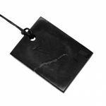 Shungite pendant "Rectangle" Sample. Shungite Pendants.