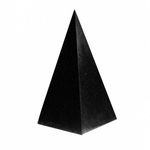 Unpolished High Shungite Pyramid 100 mm. Unpolished High Shungite pyramids.