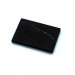 Unpolished Shungite rectangular plate for cell phone 30x20 mm. Shungite for Cell Phone.