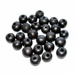 Бусинки неполированные 10 мм с отверстием. Бусины из шунгита.