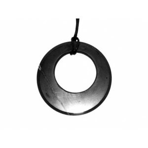 Shungite pendant "Circle in circle". Shungite Pendants.