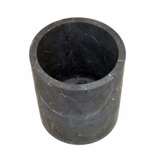 Unpolished Shungite Flower Pot. Shungite Tableware.