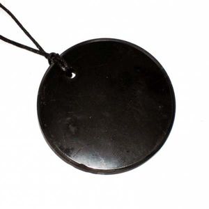Кулон "Большой круг". Кулоны из шунгита.
