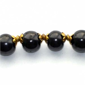Bracelet with lock "Gold flower". Shungite Bracelets & Necklaces.