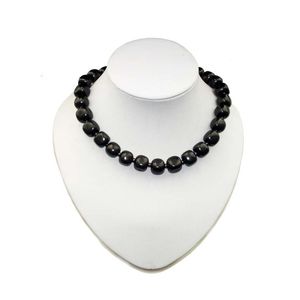Shungite necklace "Tumbled Cube" with gold glass beads. Shungite Bracelets & Necklaces.