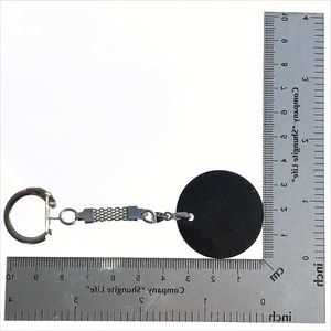 Брелок "Круг" с серебряной цепочкой. Брелки из шунгита.