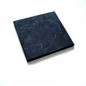 Unpolished Shungite tile 10x10 cm. Shungite Tiles.