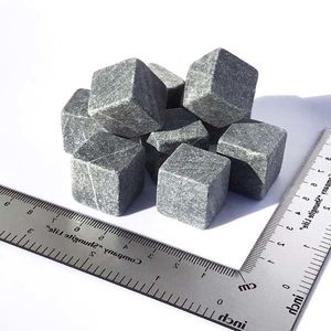 Набор камней для виски неполированный из талькохлорита 9 шт. Продукты из талькохлорита.