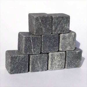 Набор камней для виски неполированный из талькохлорита 9 шт. Продукты из талькохлорита.