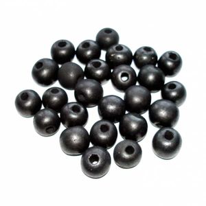 Бусинки неполированные 10 мм с отверстием. Бусины из шунгита.